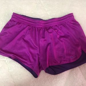 Purple Nike shorts